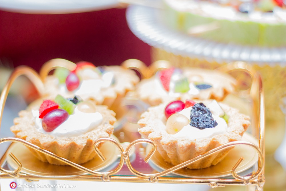 fruit tart dessert option for wedding, corporate and social events