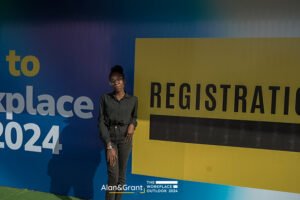 Eventigo The workplace outlook conference, registration area for corporate event
