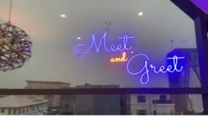 Neon light for events in Nigeria, meet and greet