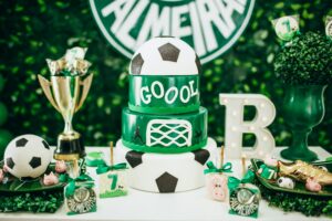 themed events in nigeria, top event planner in lagos, birthday planning, football themed cake and table set up