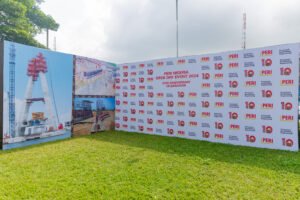 Construction company PERI Open day and 10th year anniversary, corporate events, corporate event planner in Lagos, Nigeria, picture area, product display, photo area