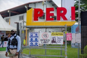 Construction company PERI Open day and 10th year anniversary, corporate events, corporate event planner in Lagos, Nigeria, big acrylic signage fabrication