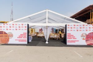 Construction company PERI Open day and 10th year anniversary, corporate events, corporate event planner in Lagos, Nigeria, corporate event decoration, event branding