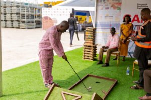 PERI Open day and 10th year anniversary, mini golf games at event, corporate events, corporate event planner in Lagos, Nigeria