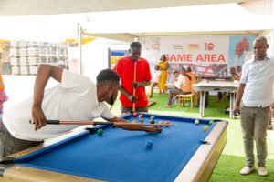 Construction company PERI Open day and 10th year anniversary, corporate events, corporate event planner in Lagos, Nigeria, game arena, snooker